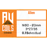 AV Coils -  Έτοιμες χειροποίητες αντιστάσεις Alien Ni80 0.15ohm