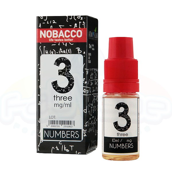Nobacco - Ατμιστικό υγρό Numbers - Three 10ml