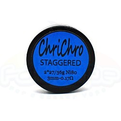 ChriChro - Ready handmade coils Staggered Ni80 0.18ohm