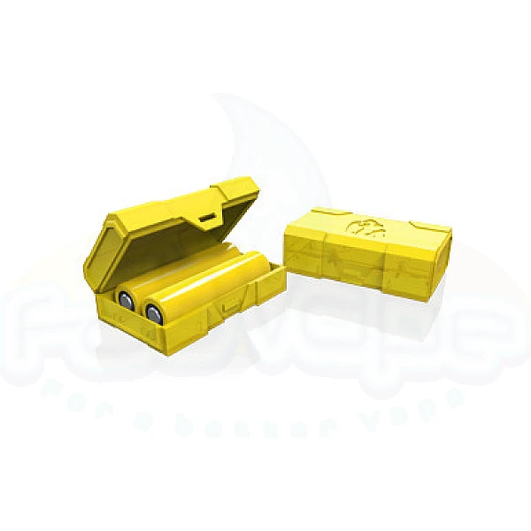 Κουτάκι πλαστικό για 2 μπαταρίες 18650 Chubby Gorilla Yellow