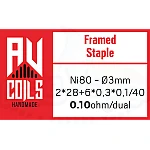 AV Coils -  Έτοιμες χειροποίητες αντιστάσεις Framed Staple Ni80 0.10ohm