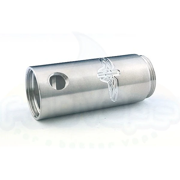 JUSTGG / STEALTH engraved tube solid 18350 inox mat JUSTGG / STEALTH engraved tube solid 18350 inox mat