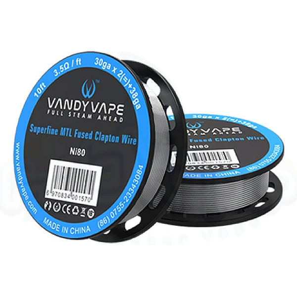 Σύρμα Superfine MTL Fused Clapton Ni80 Vandyvape