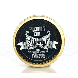 Steampunk -  Έτοιμες χειροποίητες αντιστάσεις MTL Fused Clapton 0.75 Ohm Ni80