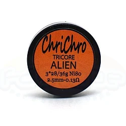 ChriChro -  Έτοιμες χειροποίητες αντιστάσεις Tricore Alien Ni80 0.13ohm