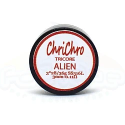 ChriChro - Ready handmade coils Tricore Alien SS316 0.11ohm
