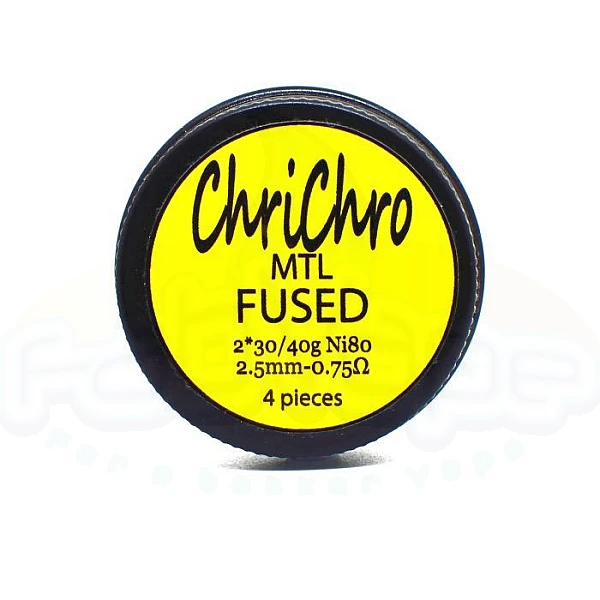 ChriChro - Ready handmade coils MTL Fused Ni80 0.75ohm