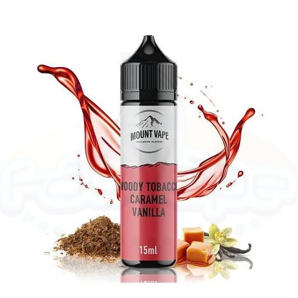 Mount Vape - Flavor Shot Woody Tobacco Caramel Vanilla 15/60ml