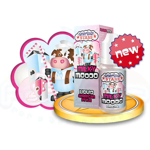 American Stars - Ατμιστικό υγρό Milky Moooo 10ml